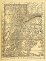 Utah 1876 State Map 17x22